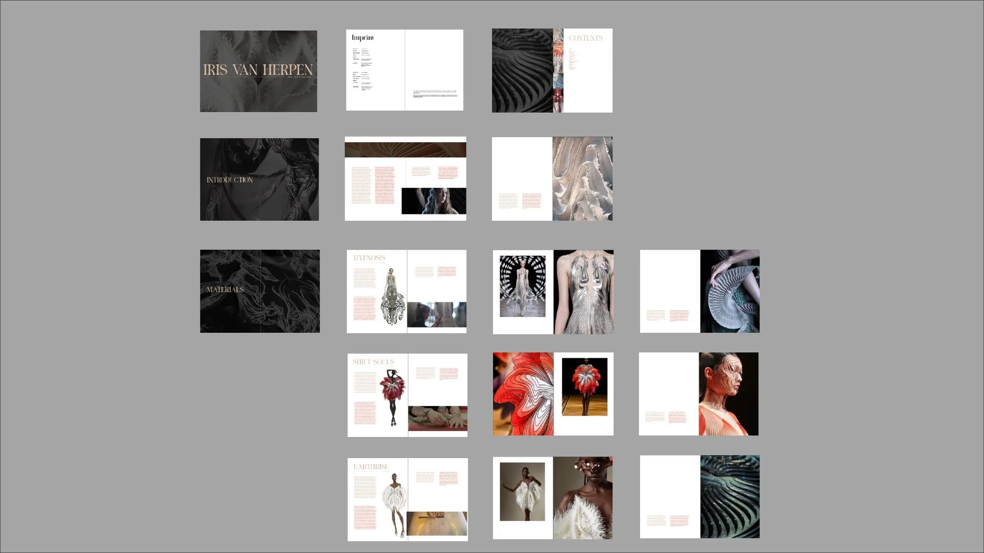 Book architecture overview: pages 1 to 36